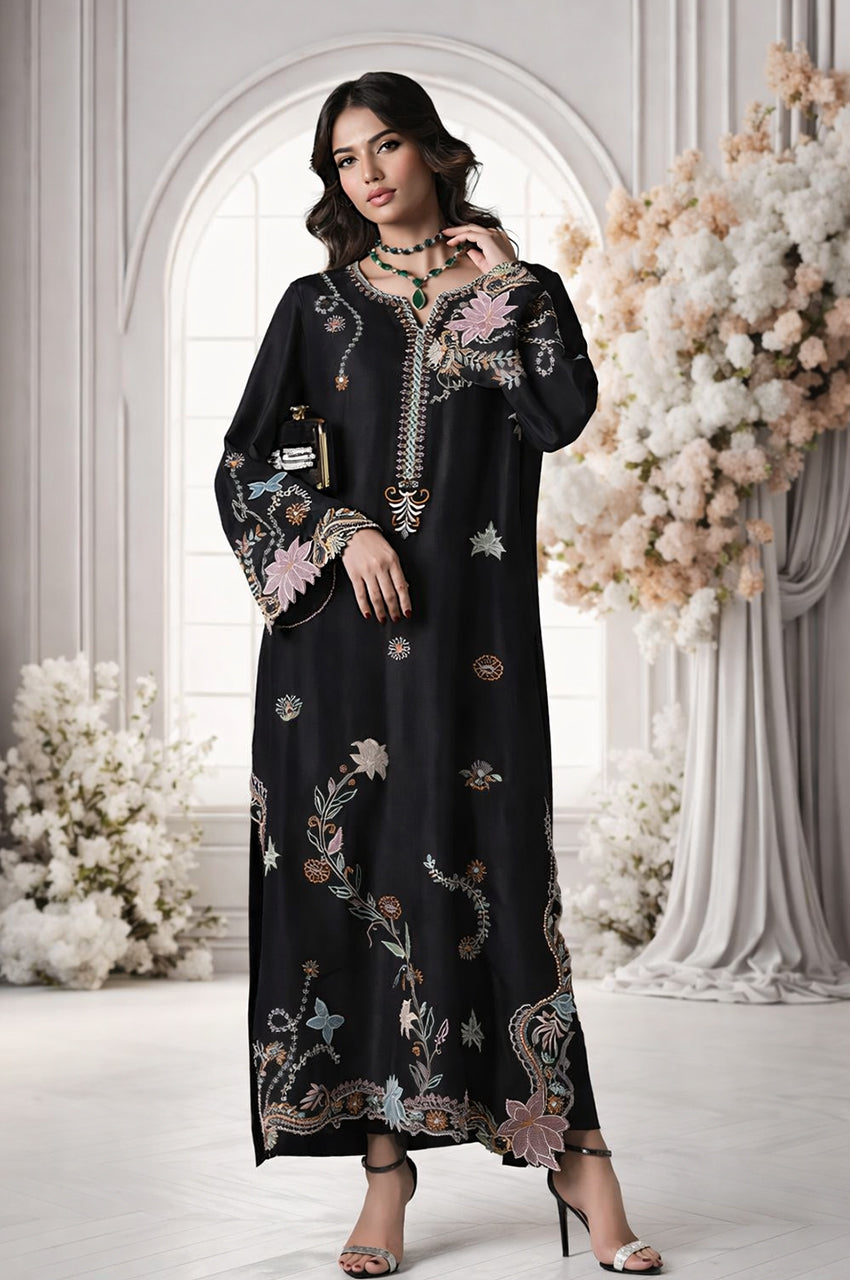 Mehr From Nizka By Nida Rehan RTW Embroidered Premium Silk 2 Piece Suit Mirah - Festive Collection