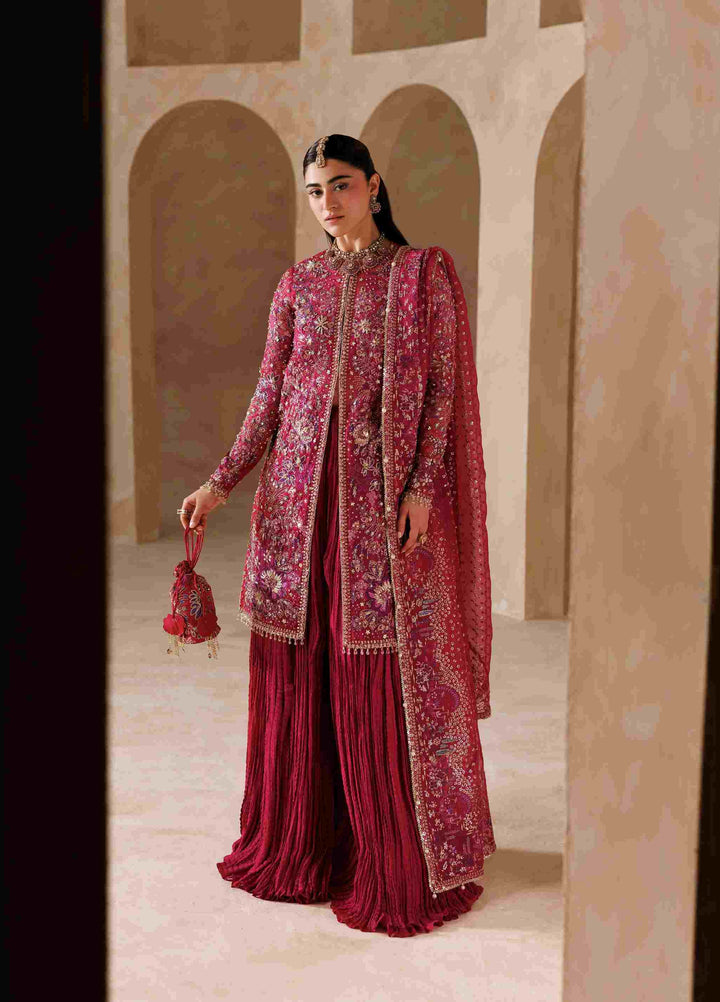 Sardinia Brides Unstitched Hand work Organza 3 Piece Suit SR26UB Rosannia 1808 - Wedding Collection