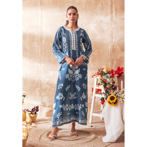Liyana by Mashra RTW Printed Lawn 2 Piece Suit Ocean Depth Casual Collection