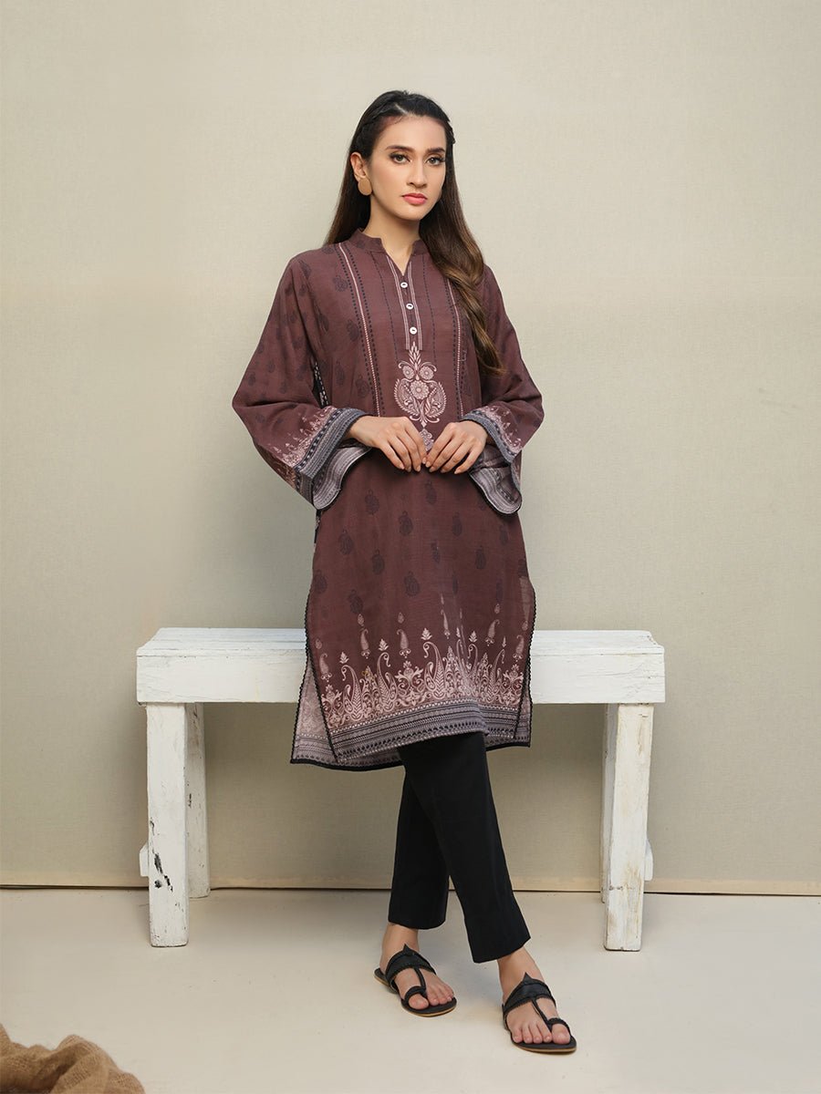 Salitex Women Printed Khaddar 1 Piece Shirt CP-W22-C-011 - Winter Collection