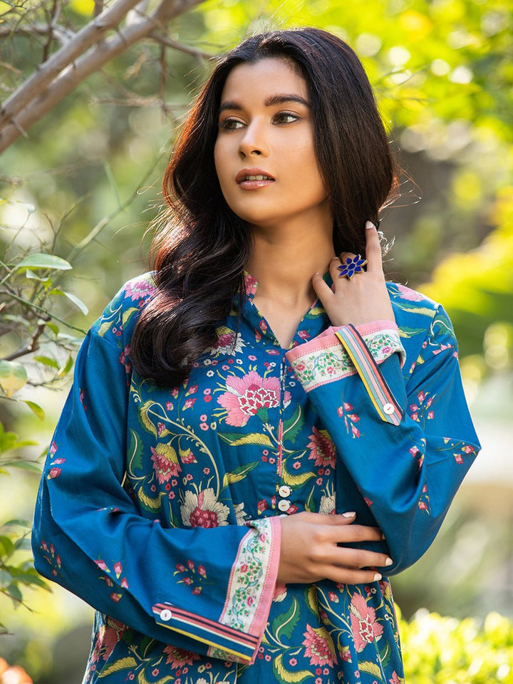 Salitex Women Printed Silk 1 Piece Shirt CPS23DC015 - Winter Collection