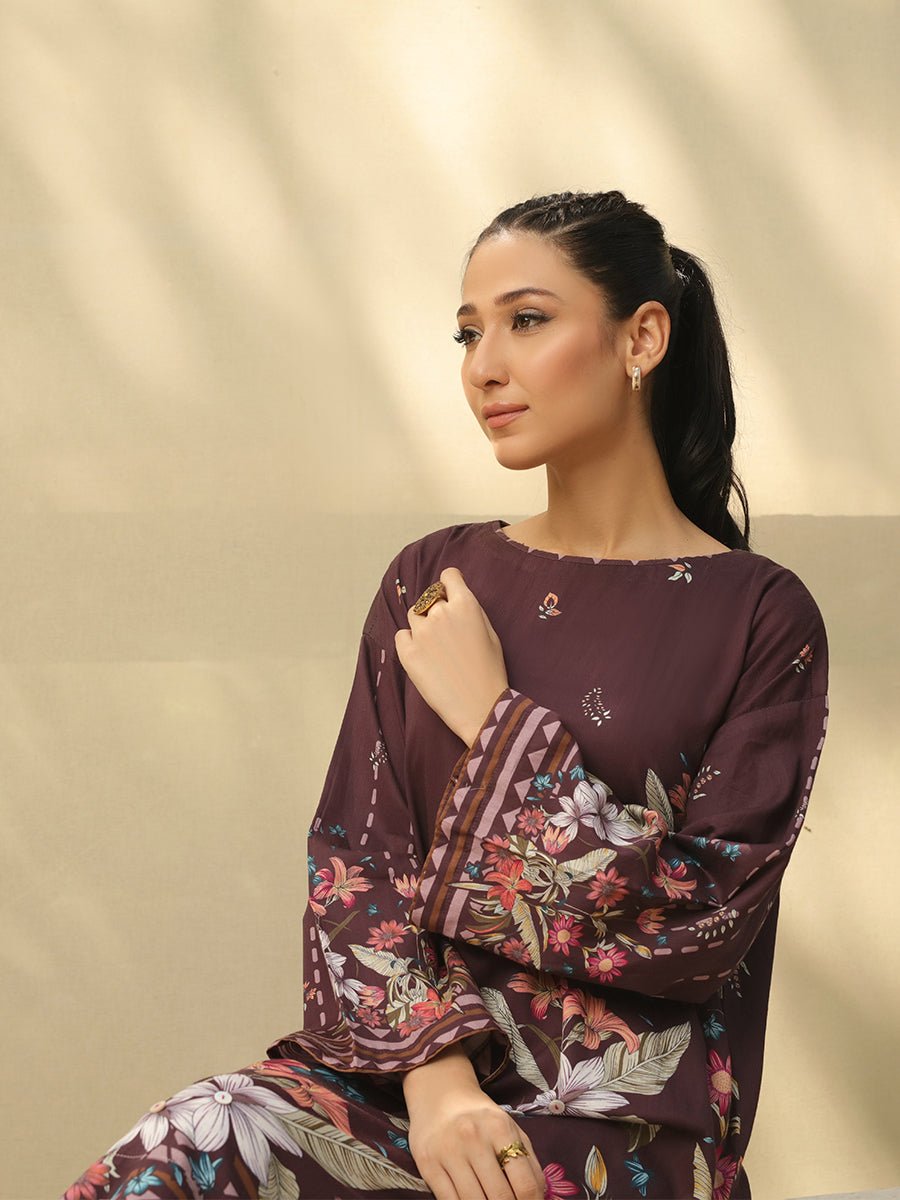 Salitex Women Printed Khaddar 1 Piece Shirt CP-W22-A-008 - Winter Collection