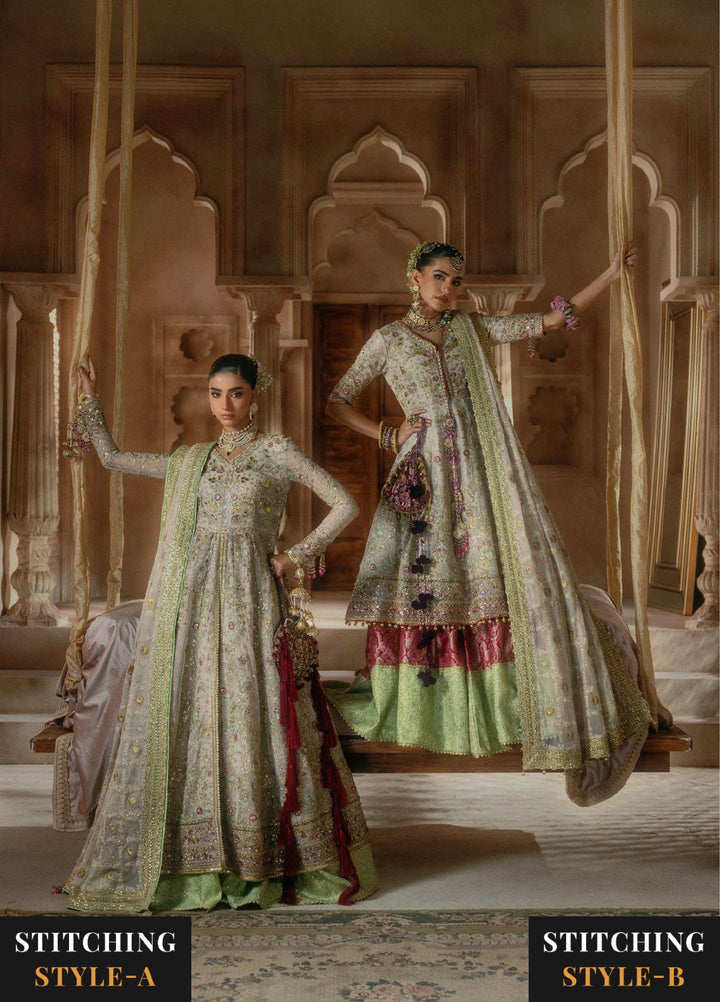 Aik Atelier Unstitched Embroidered Chiffon 3 Piece Suit AIK26UAAW B2602 - Wedding Collection