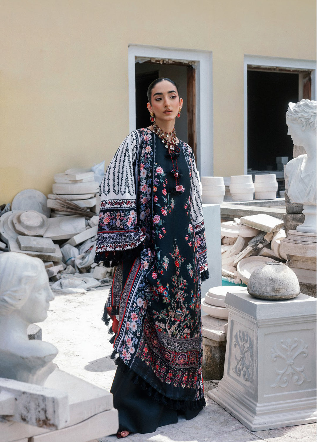 Lady Aik by AIK Atelier Unstitched Printed Silk 2 Piece Suit AIK26ULA 02 - Festive Collection
