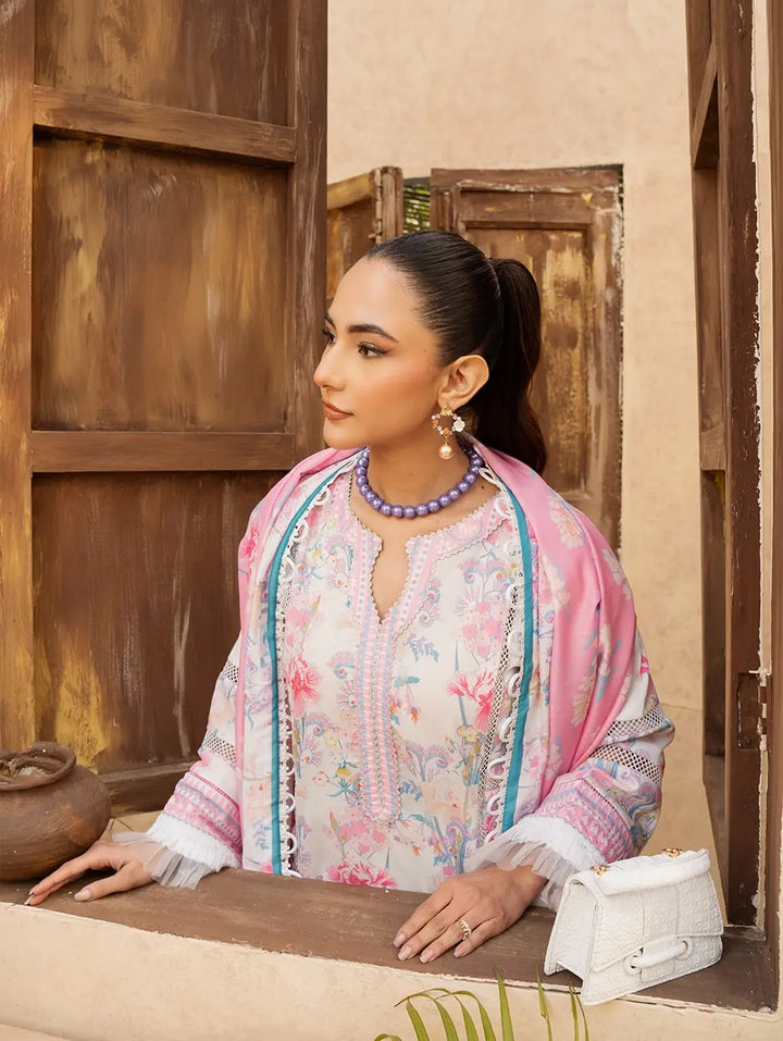 Dastaan by Menaal Unstitched Printed Lawn 3 Piece Suit ML26ULS DP-04B - Festive Collection