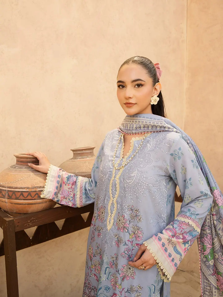 Dastaan by Menaal Unstitched Printed Lawn 3 Piece Suit ML26ULS DP-06A - Festive Collection