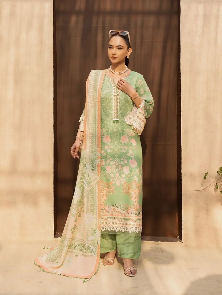 Dastaan by Menaal Unstitched Printed Lawn 3 Piece Suit ML26ULS DP-06B - Festive Collection