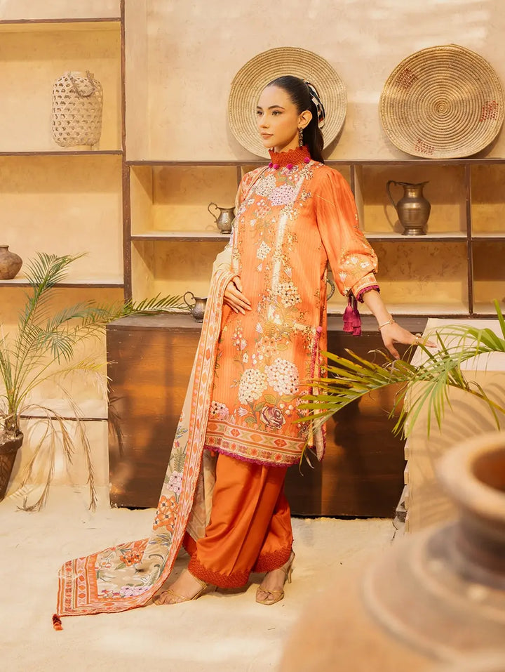 Dastaan by Menaal Unstitched Printed Lawn 3 Piece Suit ML26ULS DP-05B - Festive Collection