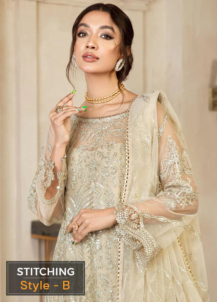 Gulzaar By Zarif Embroidered  Suits Unstitched 3 Piece ZR25UF ZFG 03 DAISY - Luxury Collection