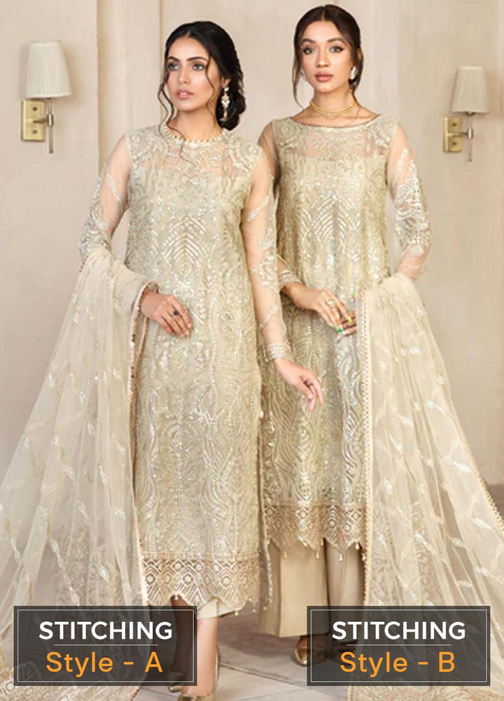 Gulzaar By Zarif Embroidered  Suits Unstitched 3 Piece ZR25UF ZFG 03 DAISY - Luxury Collection