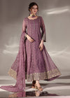 Abaan Zohan Women RTW Embroidered Chiffon 3 Piece Suit Aurora Mauve - Festive Collection