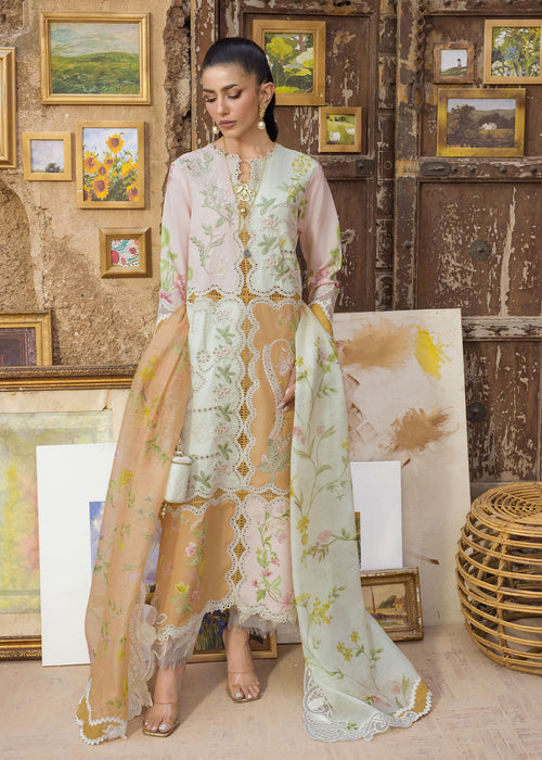 Bloom by Saira Shakira Unstitched Embroidered Lawn 3 Piece Suit SSR26ULB LANA-03B - Eid Collection