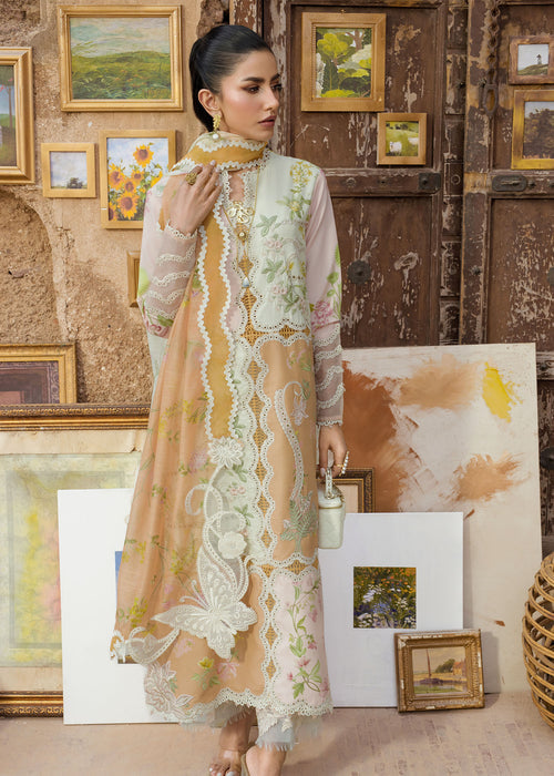Bloom by Saira Shakira Unstitched Embroidered Lawn 3 Piece Suit SSR26ULB LANA-03B - Eid Collection