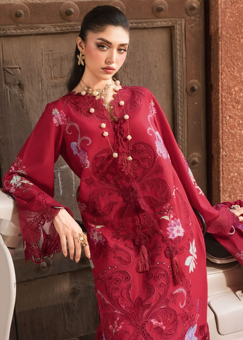 Bloom by Saira Shakira Unstitched Embroidered Lawn 3 Piece Suit SSR26ULB ZELIE-04B - Eid Collection