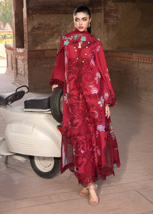 Bloom by Saira Shakira Unstitched Embroidered Lawn 3 Piece Suit SSR26ULB ZELIE-04B - Eid Collection