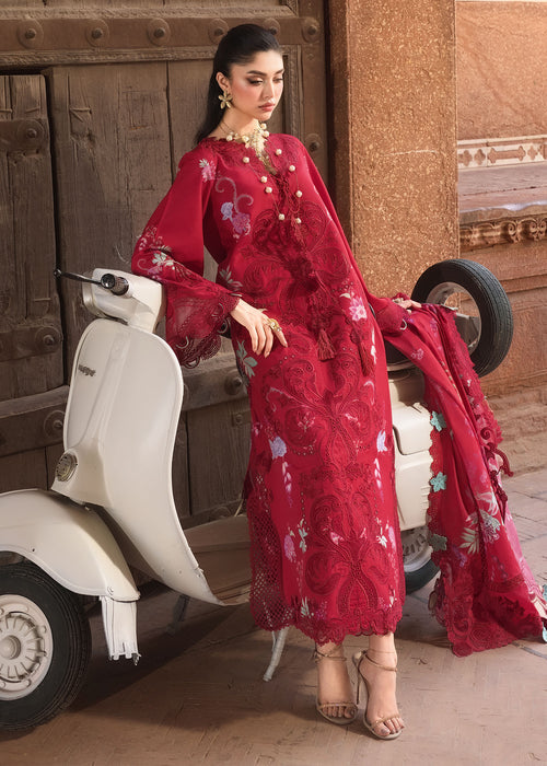 Bloom by Saira Shakira Unstitched Embroidered Lawn 3 Piece Suit SSR26ULB ZELIE-04B - Eid Collection