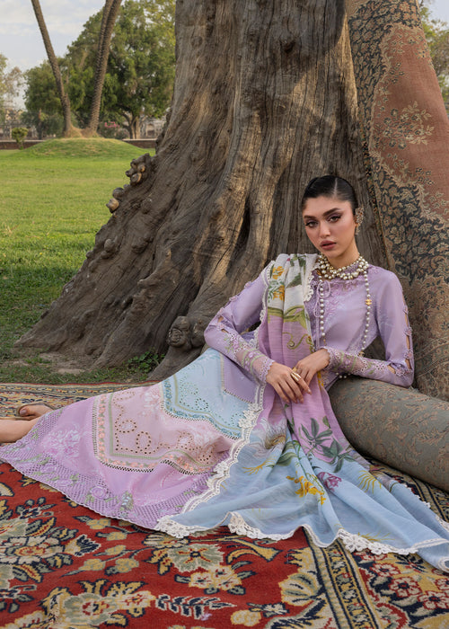 Bloom by Saira Shakira Unstitched Embroidered Lawn 3 Piece Suit SSR26ULB AVA-01B - Eid Collection
