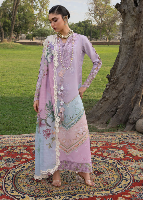 Bloom by Saira Shakira Unstitched Embroidered Lawn 3 Piece Suit SSR26ULB AVA-01B - Eid Collection