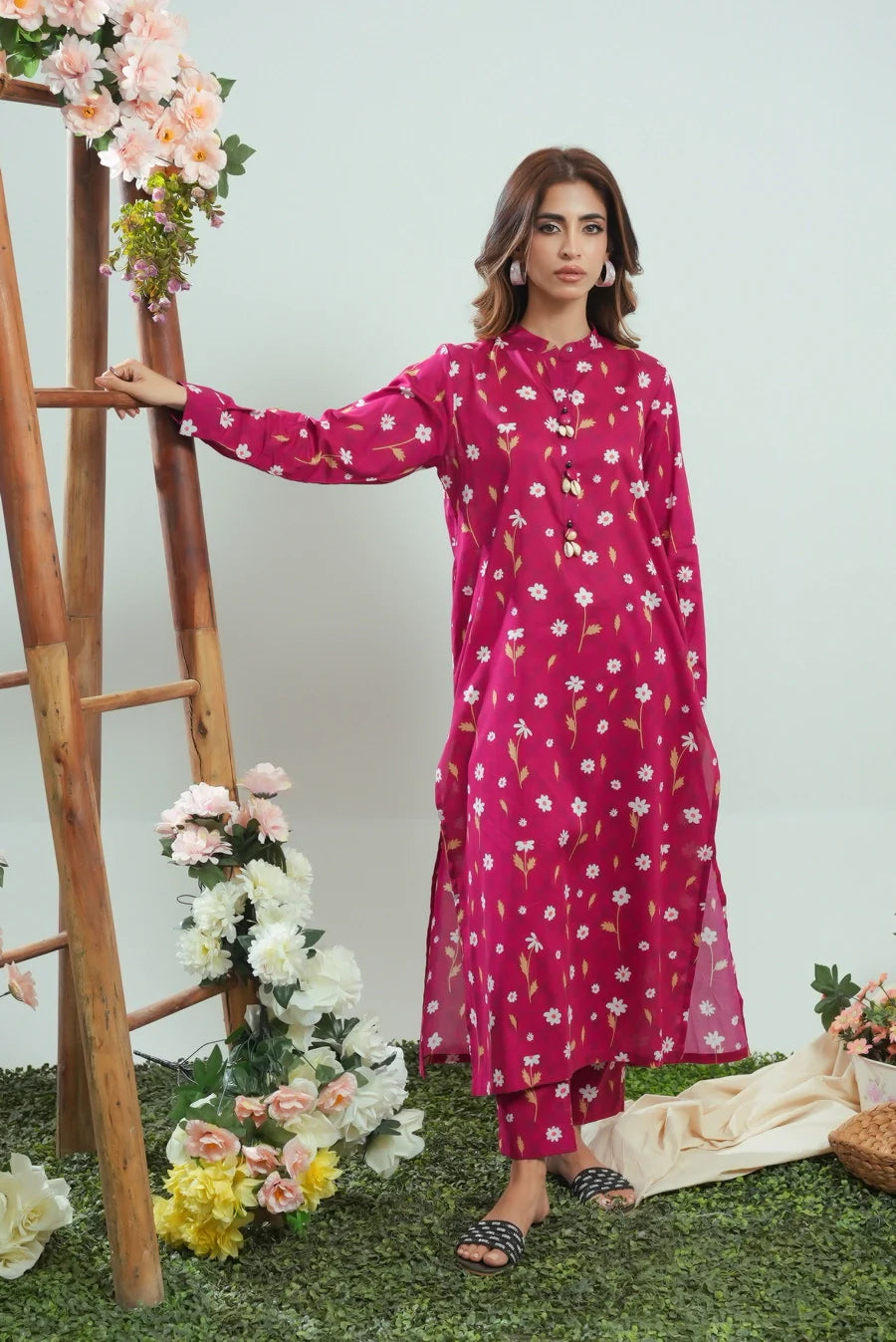 Dhaga Women Pret Printed 2 Piece Lawn Matching Separate FW24DSP0044 - Summer Collection