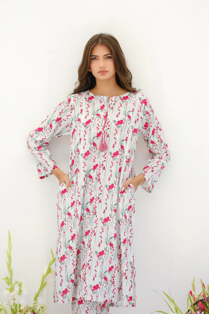 Dhaga Women Pret Printed 2 Piece Lawn Matching Separate FW24DSP0020 - Summer Collection