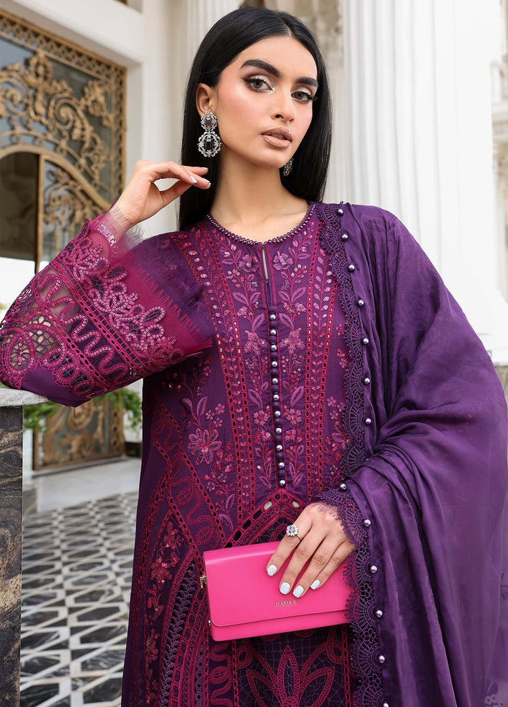 Maria B Unstitched Embroidered Lawn 3 Piece Suit MB26ULE D14 - Eid Collection