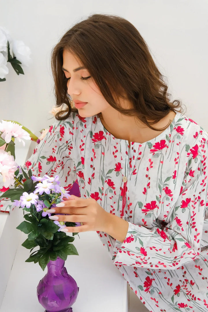 Dhaga Women Pret Printed 2 Piece Lawn Matching Separate FW24DSP0020 - Summer Collection