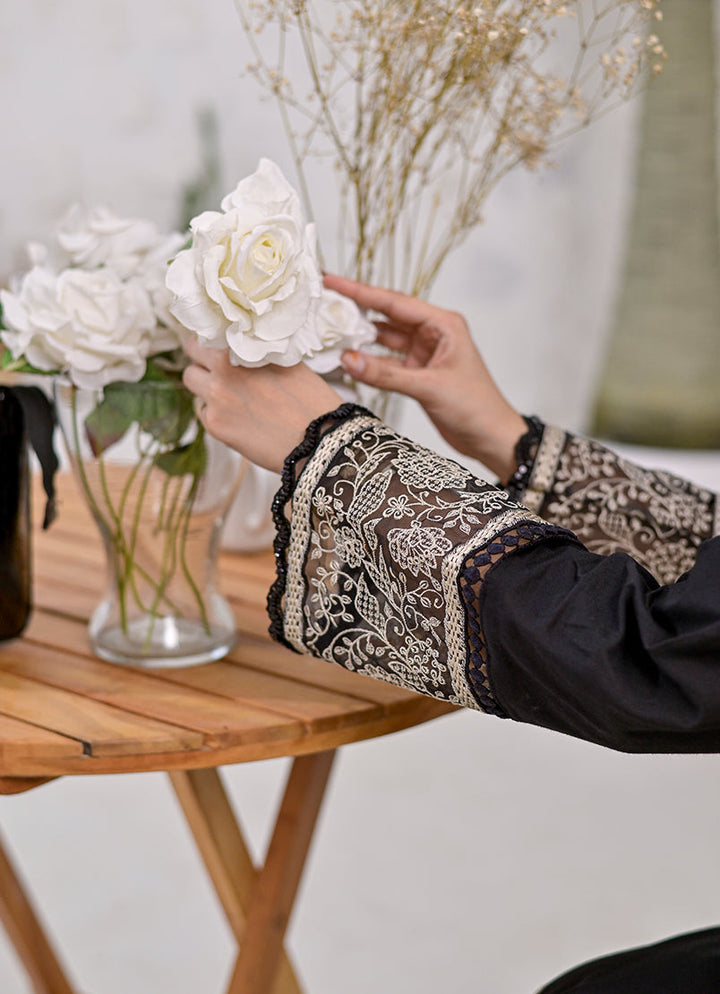 Gulbahar by Ishq e Rang RTW Embroidered Lawn 3 Piece Suit Black Elegance Festive Collection