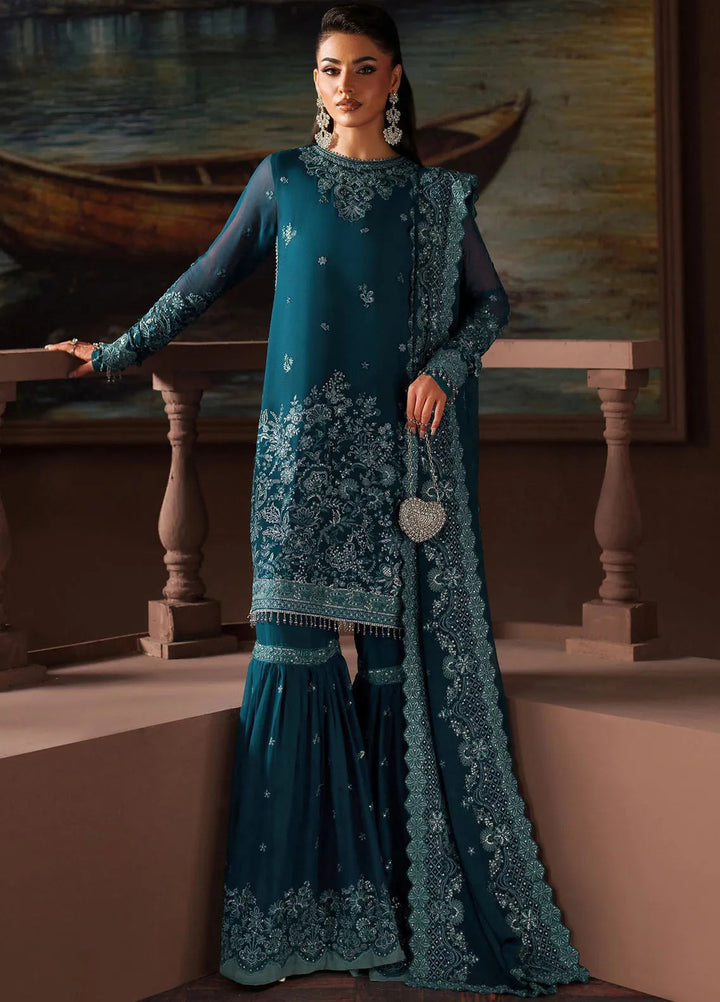 Zarif Embroidered Chiffon Suits Unstitched 3 Piece ZR25UF Prc-03 Kate- Formals Collection