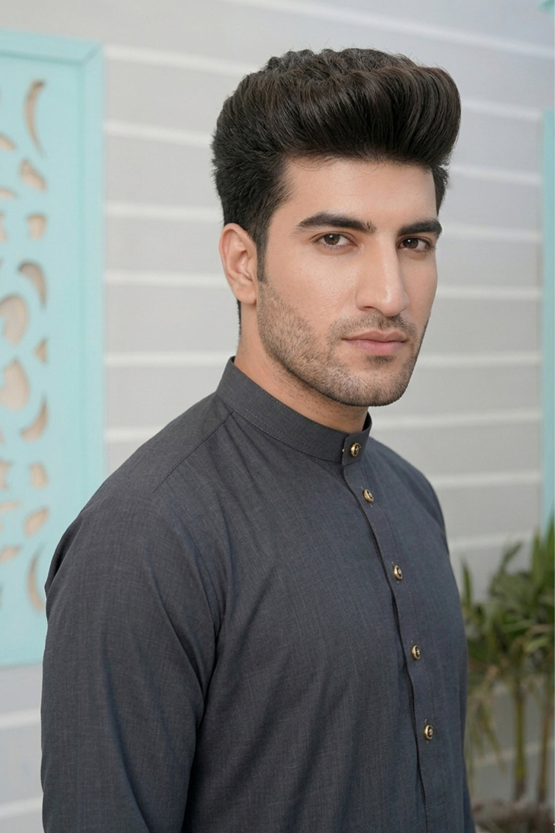 Royal Arabic Jubba by Edge Republic Mens RTW Solids Cotton Viscose 2 Piece Suit JB 025 Festive Collection