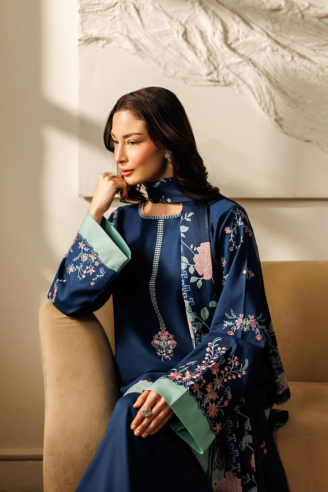 Mistfall Ramadan Edit by Panache Women RTW Embroidered Cotton 3 Piece Linea - Casual Collection