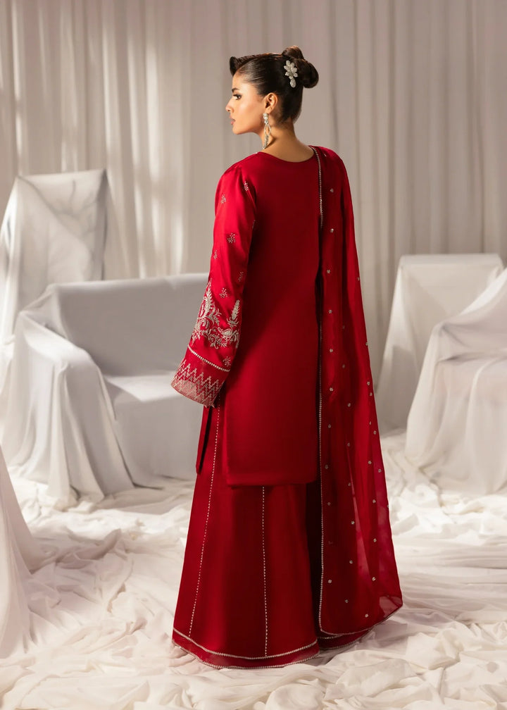 Celeste by Jamni RTW Embroidered Sheesh Silk 3 Piece Suit AMBER Festive Collection