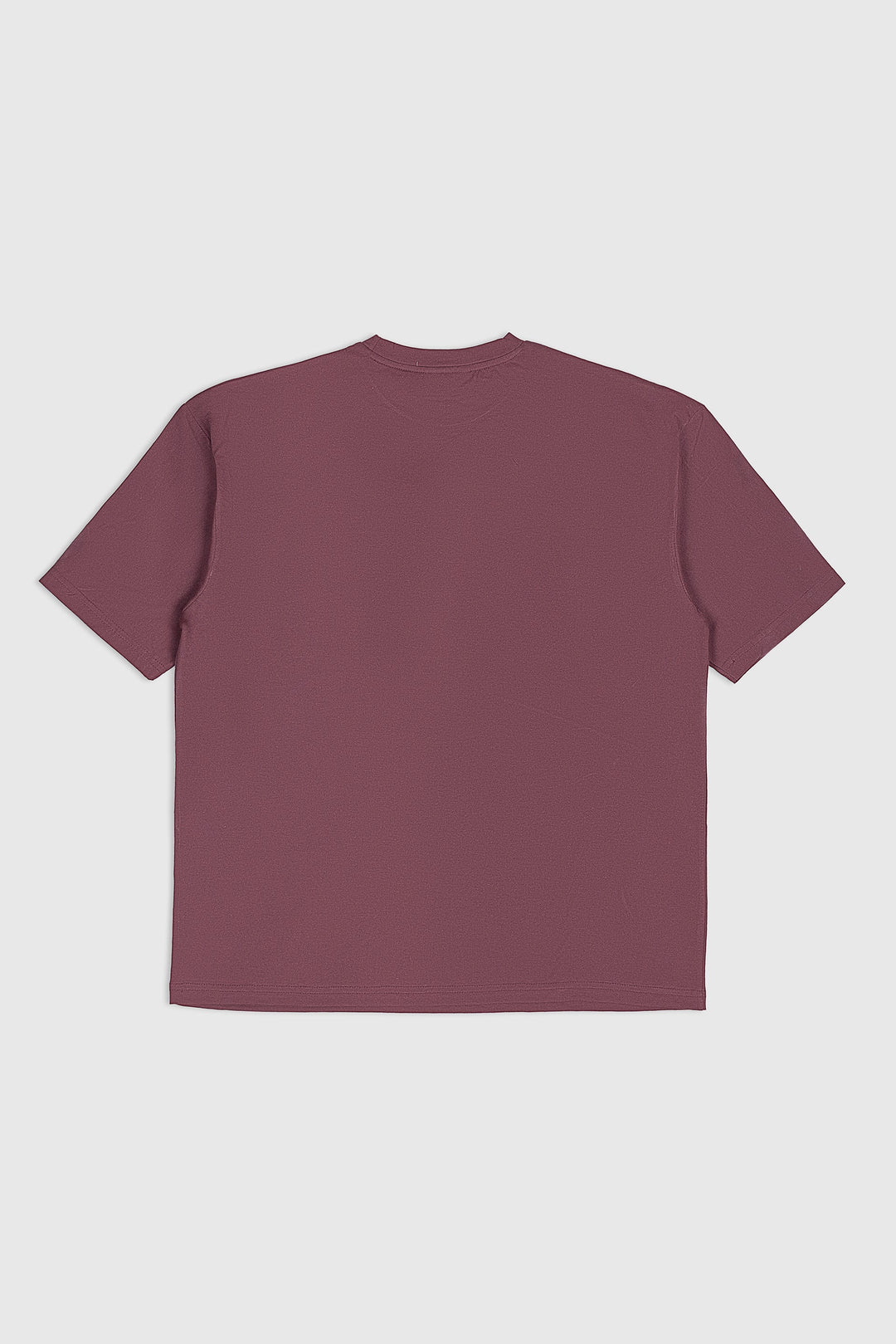 Muraqsh Ready To Wear Solids Cotton Men Maroon Basic Oversized Tee ABDBOT - Summer Collection