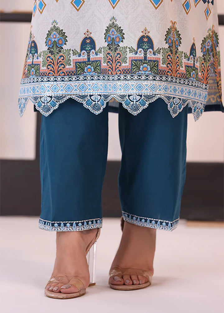 La Elise Women Unstitched Embroidered Lawn 3 Piece Suit 0001205 Kaia - Casual Collection