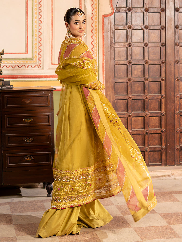Zebtan Women Unstitched Embroidered Organza 3 Piece Suit RZ-06 Festive Collection