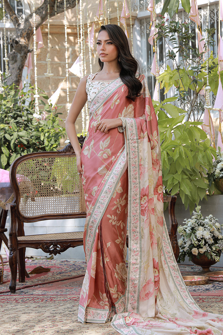 Erina From Nizka By Nida Rehan RTW Hand work Organza 2 Piece Suit Lyora - Festive Collection