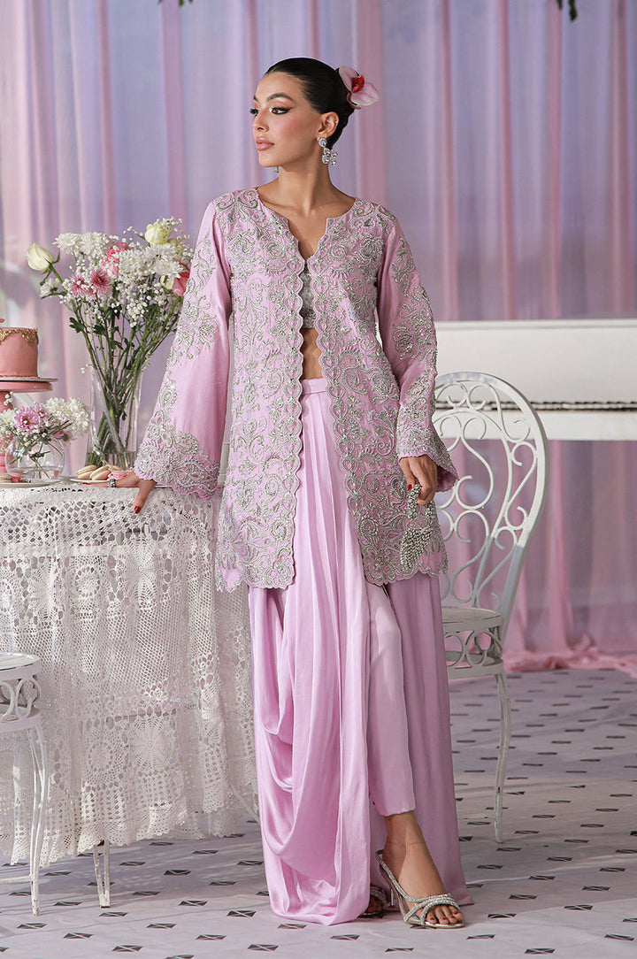 Sera From Nizka By Nida Rehan RTW Hand work Raw Silk 2 Piece Suit Maven - Festive Collection