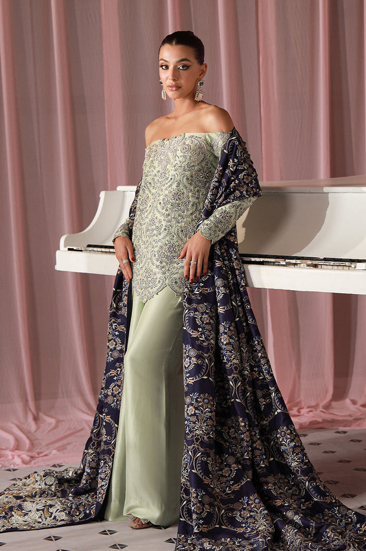 Sera From Nizka By Nida Rehan RTW Embroidered Khaddi Net 3 Piece Suit Sorel - Festive Collection