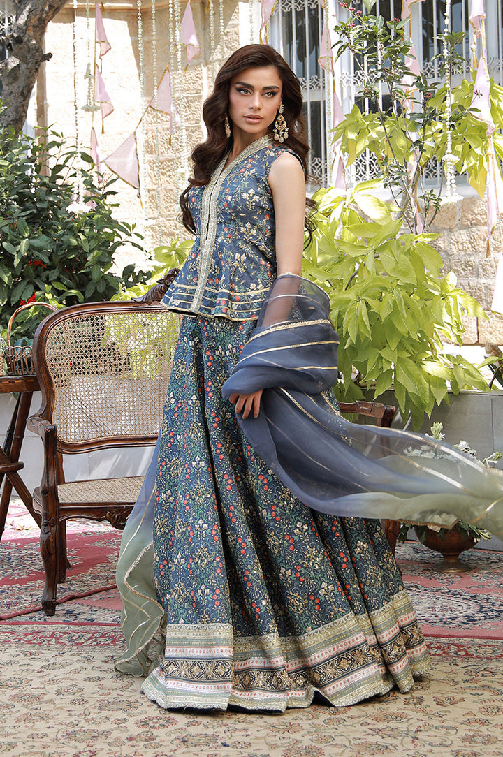 Erina From Nizka By Nida Rehan RTW Hand work Pure Raw Silk 3 Piece Suit Amera - Festive Collection