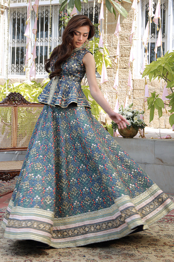 Erina From Nizka By Nida Rehan RTW Hand work Pure Raw Silk 3 Piece Suit Amera - Festive Collection