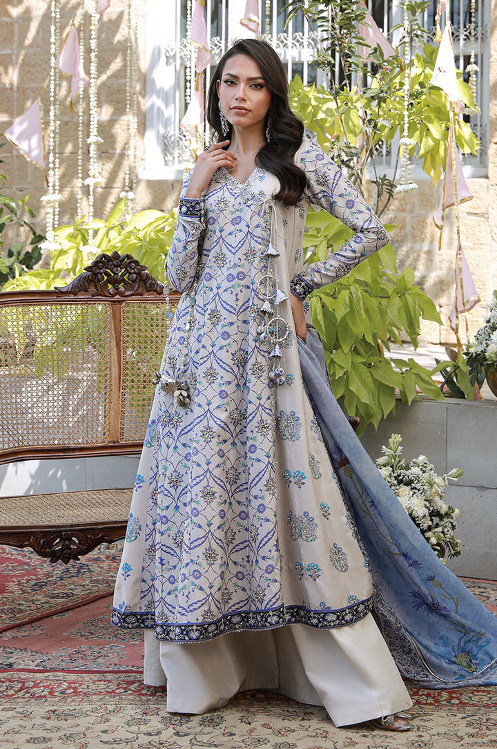 Erina From Nizka By Nida Rehan RTW Hand work Organza 3 Piece Suit Lisel - Festive Collection