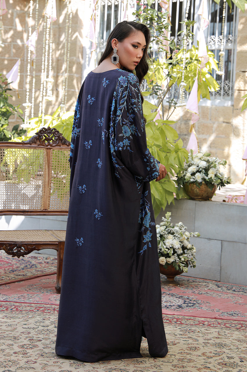 Erina From Nizka By Nida Rehan RTW Hand work Raw Silk 2 Piece Suit Azel - Festive Collection