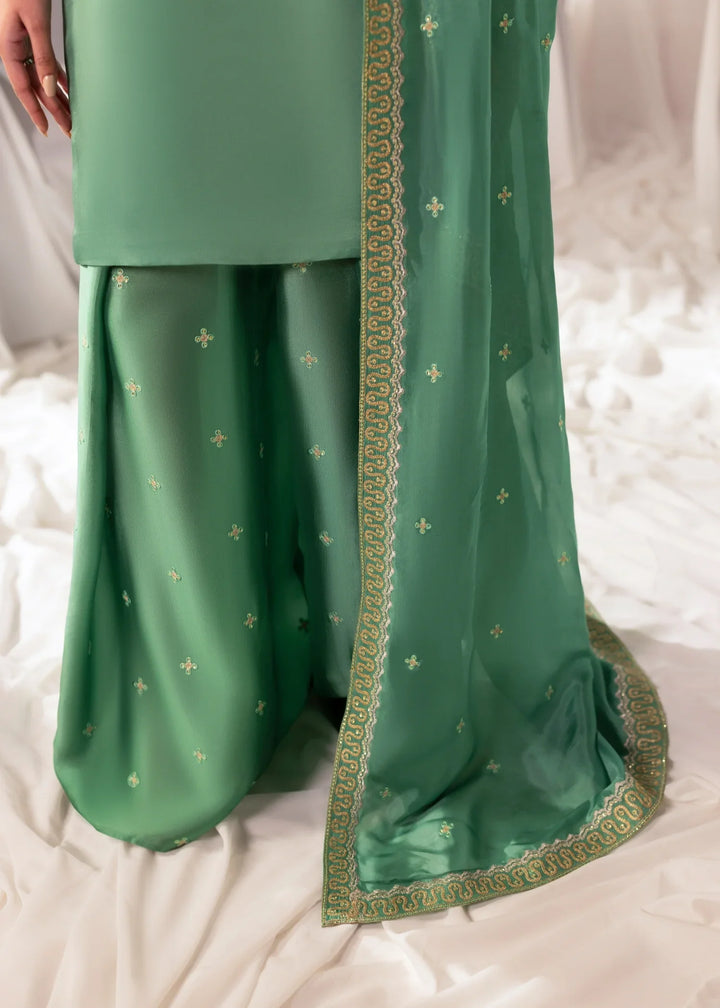 Celeste by Jamni RTW Embroidered Sheesh Silk 3 Piece Suit MEADOW Festive Collection