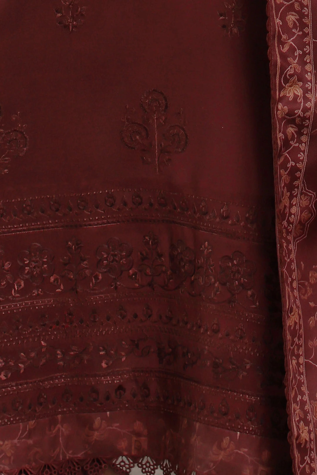 Noor by Saadia Asad Unstitched Embroidered Linen 3 Piece Suit SA26UNL D3 B - Winter Collection