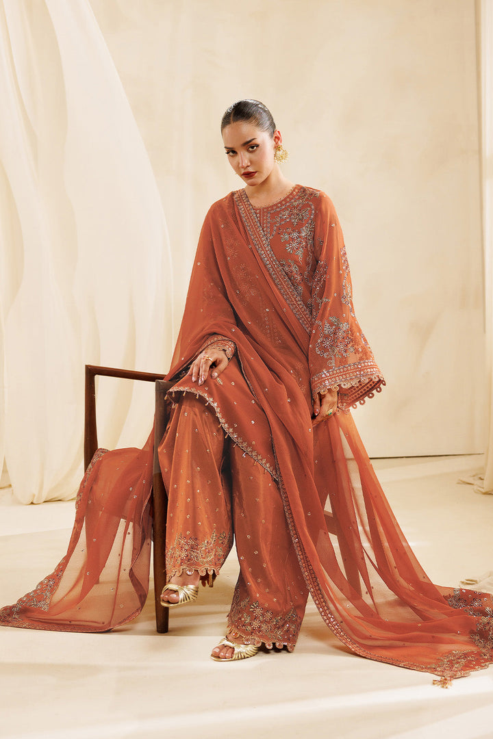 Sireine by Alizeh Fashion Unstitched Embroidered Chiffon 3 Piece Suit AF26UCS AF-CH-2298-GLIMMER - Festive Collection