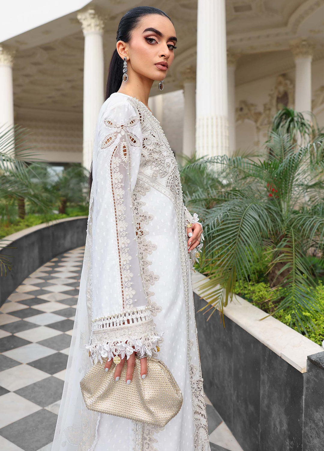 Maria B Unstitched Embroidered Lawn 3 Piece Suit MB26ULE D1 - Eid Collection