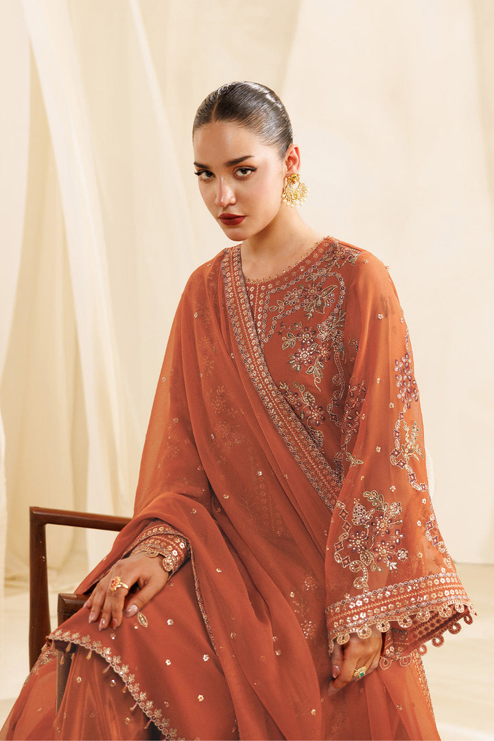 Sireine by Alizeh Fashion Unstitched Embroidered Chiffon 3 Piece Suit AF26UCS AF-CH-2298-GLIMMER - Festive Collection