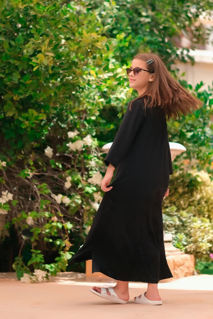 Dhaga Women Western Solids T- Shirt jersy Dress Black DHLT08 - Summer Collection