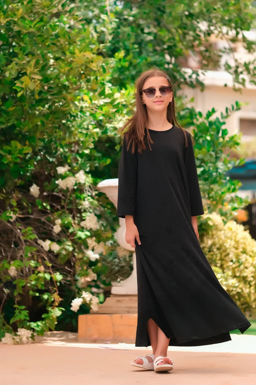 Dhaga Women Western Solids T- Shirt jersy Dress Black DHLT08 - Summer Collection