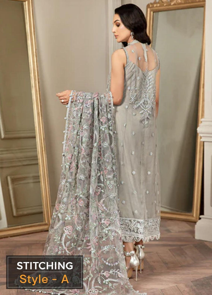 Mehroze By Zarif Embroidered  Suits Unstitched 3 Piece ZR25UF ZMF 01 GRACE - Luxury Collection