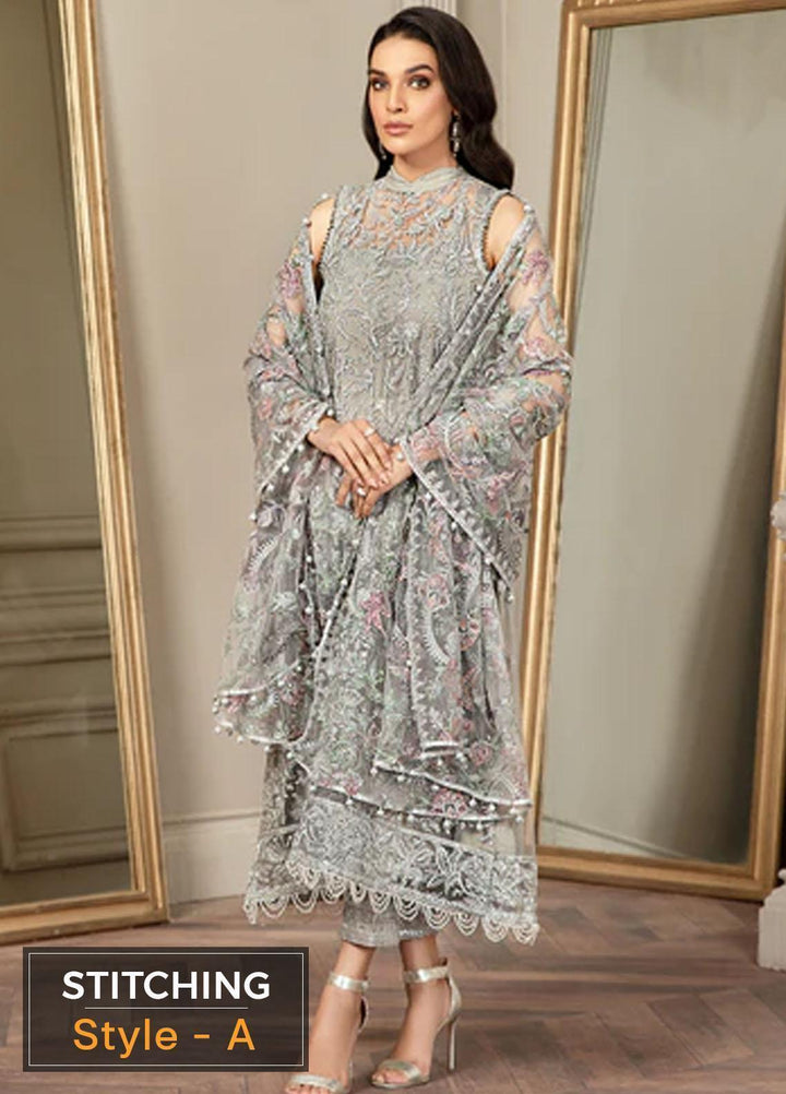 Mehroze By Zarif Embroidered  Suits Unstitched 3 Piece ZR25UF ZMF 01 GRACE - Luxury Collection